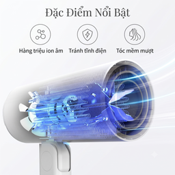 Máy sấy tóc mini gấp gọn Reepro, tạo ion âm, có thể gập gọn,1300W / RP-HC04
