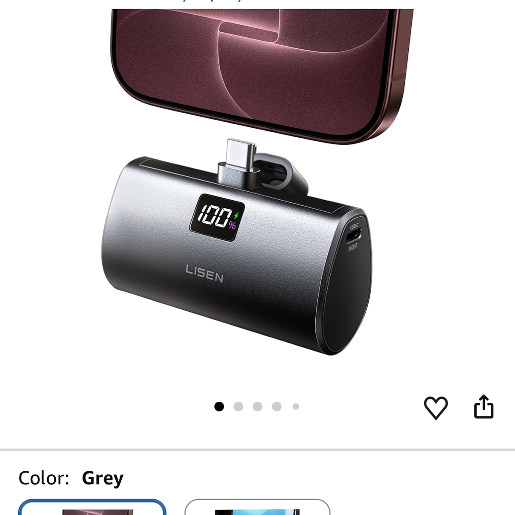 Pin dự phòng LISEN 6800mAh siêu nhỏ gọn, sạc nhanh 22.5W, LISEN - 2E450 / P106 thực tế Pin dự phòng LISEN 6800mAh siêu nhỏ gọn, sạc nhanh 22.5W, LISEN - 2E450 / P106 - Góc chụp chi tiết thực tế 4