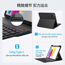 Bao da kèm bàn phím bluetooth WIWU