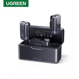 Bộ Mic thu âm không dây UGREEN MIC6 (2TX + 1RX + 1 Charging case )