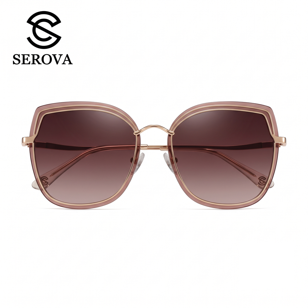 Kính râm cao cấp dành cho Nữ, chính hãng SEROVA SS9053 - C15