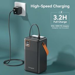 Pin dự phòng khủng long 72.000mAh hãng EnergyQC sạc nhanh 130W