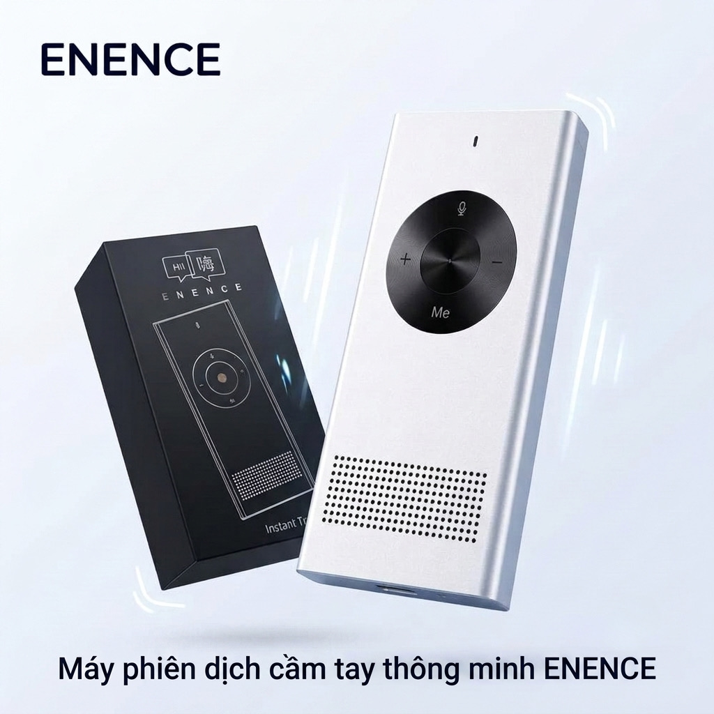 Máy phiên dịch cầm tay thông minh ENENCE, hàng Ebay Mỹ, dịch thời gian thực. chính hãng Máy phiên dịch cầm tay thông minh ENENCE, hàng Ebay Mỹ, dịch thời gian thực. - Thiết kế ngoại quan thực tế chính hãng tại Hiếu Tạp Hóa