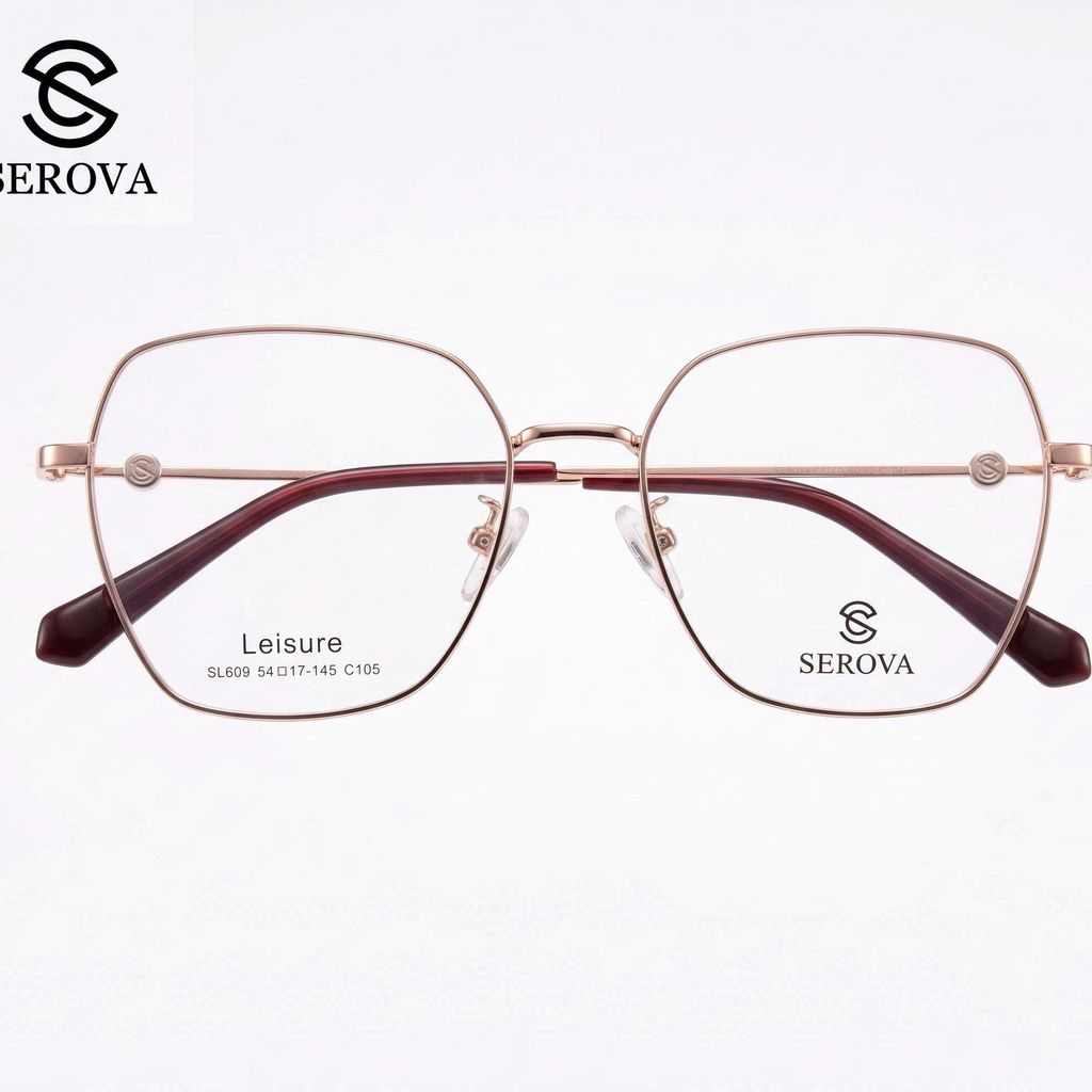 Kính mắt cao cấp hãng SEROVA Leisure SL609 - C105, gọng kính cận