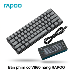 Bàn phím cơ V860 hãng RAPOO - Red switch