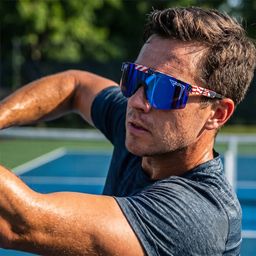 Kính thể thao, đạp xe,chơi Pickleball, bảo vệ mắt, tròng chống chói ( ko hộp )