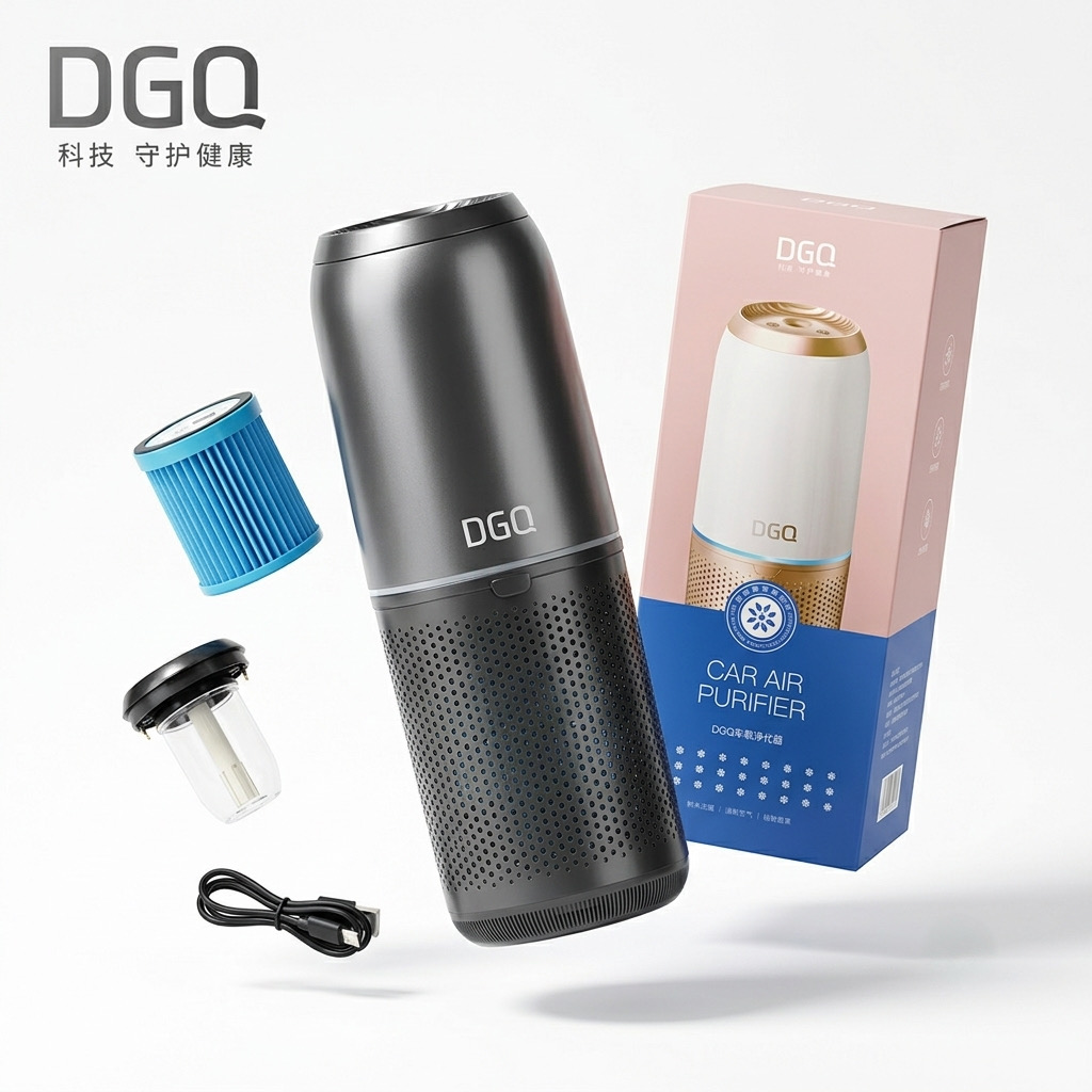 Máy Lọc Không Khí Khử Mùi Ô Tô DGQ Tích Hợp Khuếch Tán Tinh Dầu Tạo Ẩm Nano chính hãng Máy Lọc Không Khí Khử Mùi Ô Tô DGQ Tích Hợp Khuếch Tán Tinh Dầu Tạo Ẩm Nano - Thiết kế ngoại quan thực tế chính hãng tại Hiếu Tạp Hóa