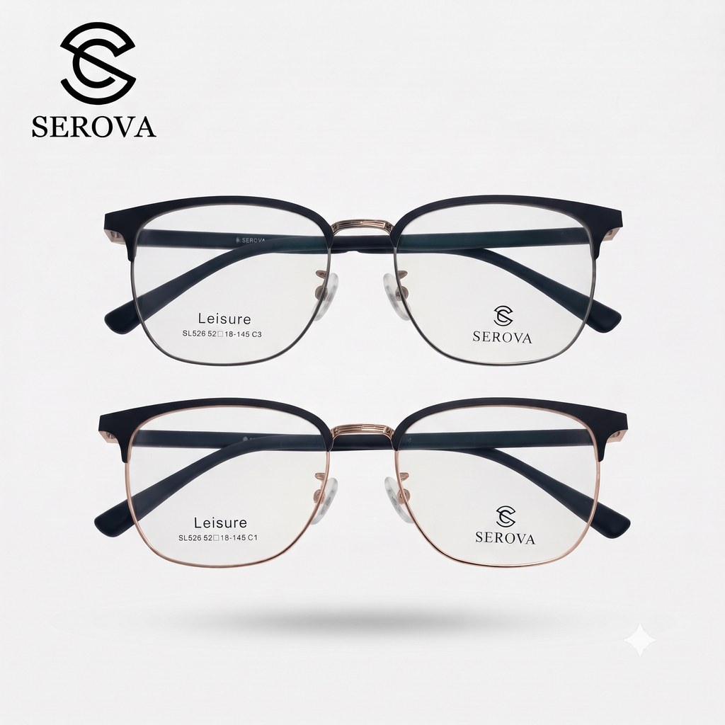 Kính mắt cao cấp hãng SEROVA Leisure SL526 , gọng kính cận