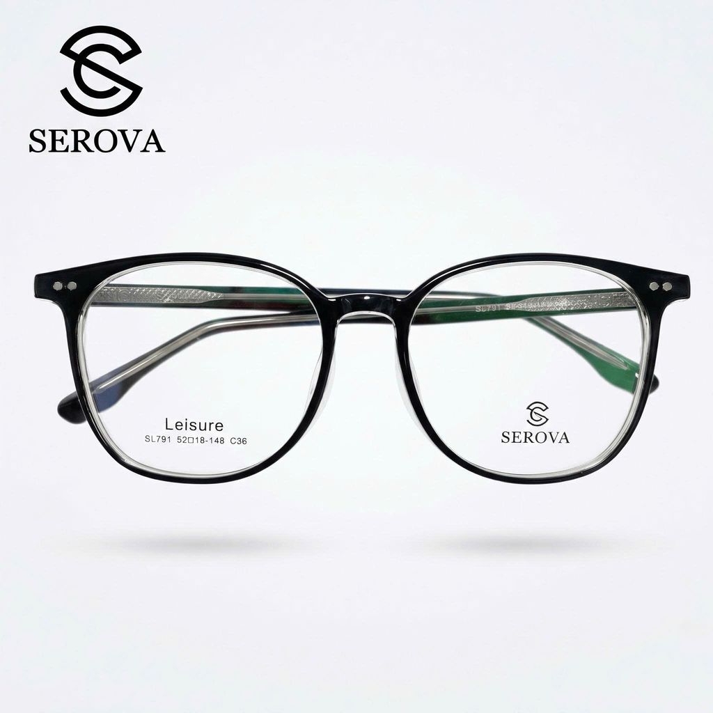 Kính mắt cao cấp hãng SEROVA Leisure SL791 - C36 , gọng kính cận