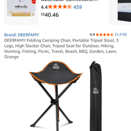 Ghế xếp 3 chân dã ngoại DEERFAMY (Portable Tripod Stool) - hàng Amazon