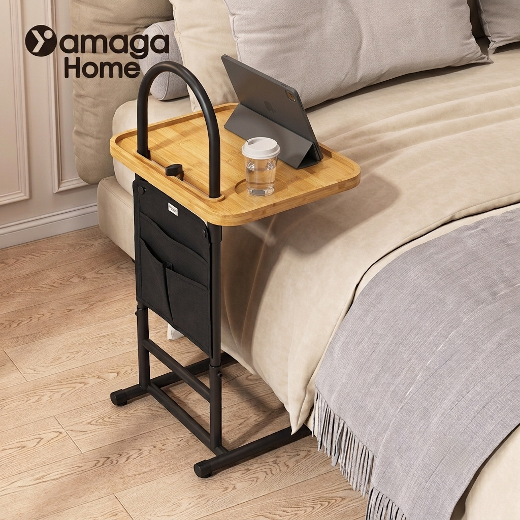 Bàn Di Động Đa Năng YAMAGA HOME (Kê Đầu Giường, Sofa, Bồn Tắm) chính hãng Bàn Di Động Đa Năng YAMAGA HOME (Kê Đầu Giường, Sofa, Bồn Tắm) - Thiết kế ngoại quan thực tế chính hãng tại Hiếu Tạp Hóa