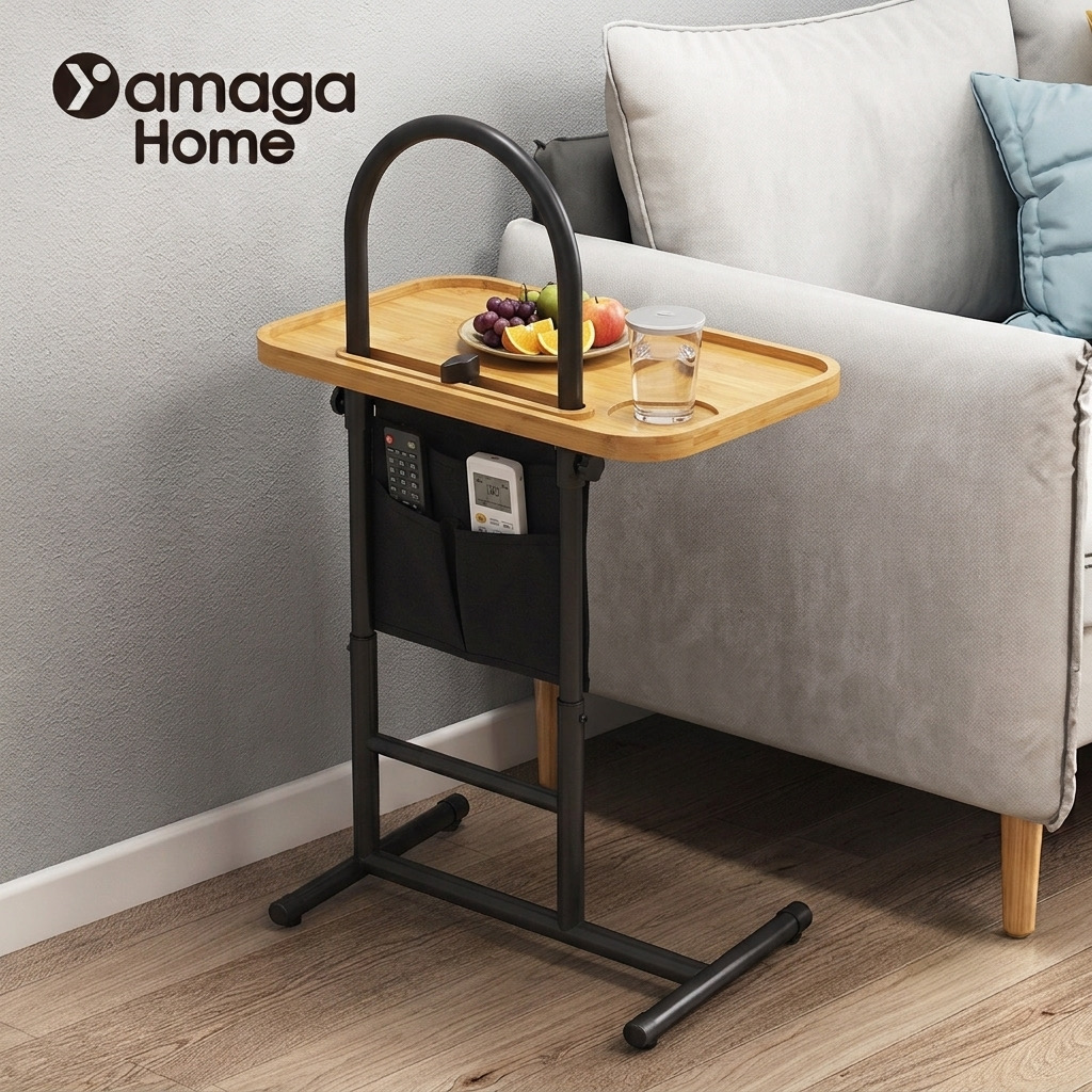 Bàn Di Động Đa Năng YAMAGA HOME (Kê Đầu Giường, Sofa, Bồn Tắm) thực tế Bàn Di Động Đa Năng YAMAGA HOME (Kê Đầu Giường, Sofa, Bồn Tắm) - Góc chụp chi tiết thực tế 4