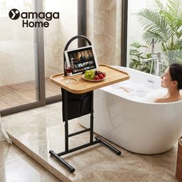 Bàn di động YAMAGA HOME, bàn cạnh Sofa, bàn kê đầu giường, bàn ngâm bồn tắm