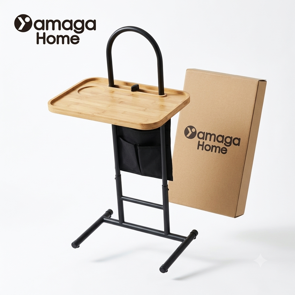 Bàn Di Động Đa Năng YAMAGA HOME (Kê Đầu Giường, Sofa, Bồn Tắm) thực tế Bàn Di Động Đa Năng YAMAGA HOME (Kê Đầu Giường, Sofa, Bồn Tắm) - Góc chụp chi tiết thực tế 10