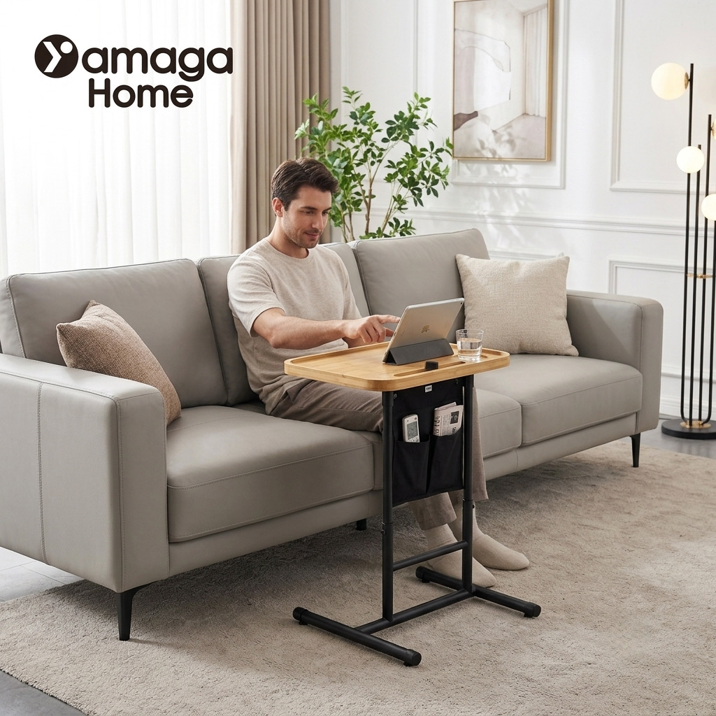 Bàn Di Động Đa Năng YAMAGA HOME (Kê Đầu Giường, Sofa, Bồn Tắm) thực tế Bàn Di Động Đa Năng YAMAGA HOME (Kê Đầu Giường, Sofa, Bồn Tắm) - Góc chụp chi tiết thực tế 7