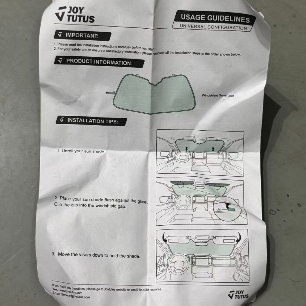 Tấm Chắn Nắng Kính Lái Ô Tô JOY TUTUS (Hàng Amazon Mỹ) thực tế Tấm Chắn Nắng Kính Lái Ô Tô JOY TUTUS (Hàng Amazon Mỹ) - Góc chụp chi tiết thực tế 9