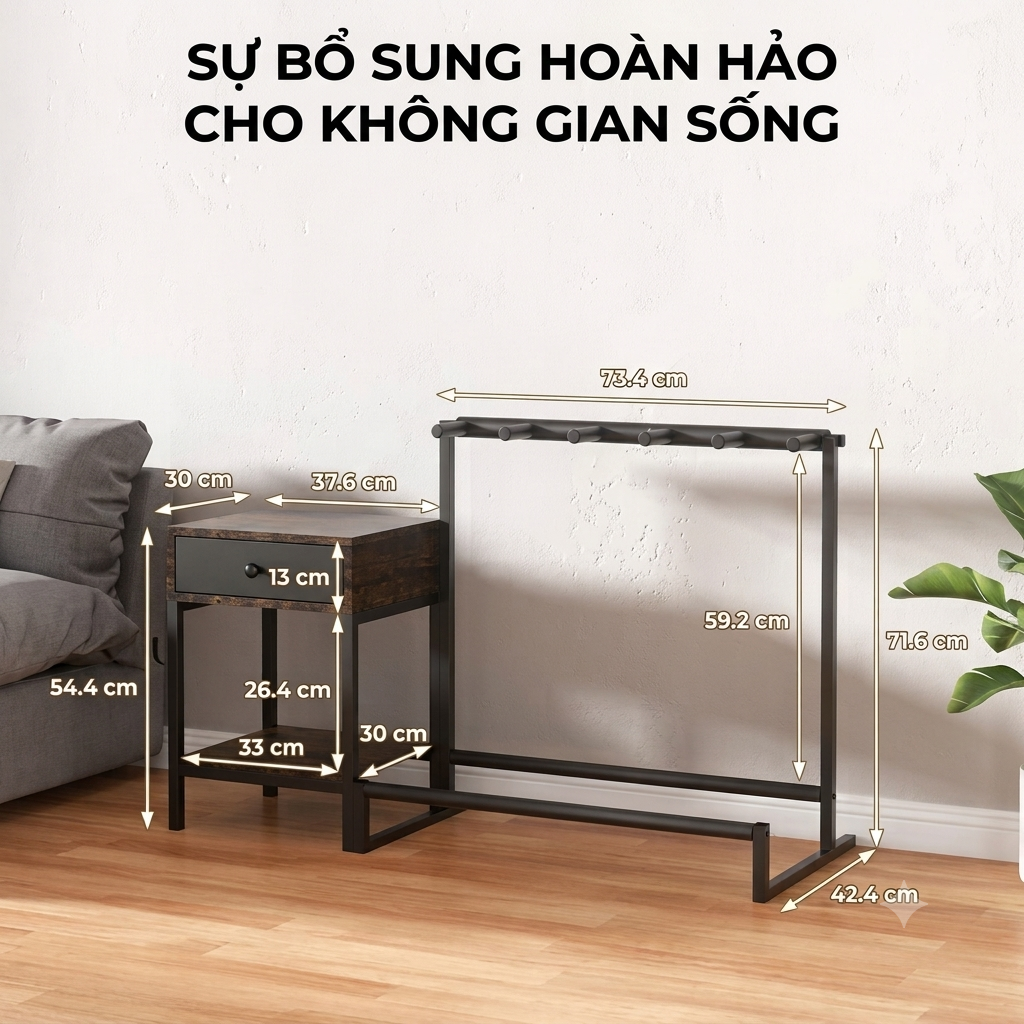 Kệ Decor & Lưu Trữ Đa Năng YAMAGA HOME thực tế Kệ Decor & Lưu Trữ Đa Năng YAMAGA HOME - Góc chụp chi tiết thực tế 6