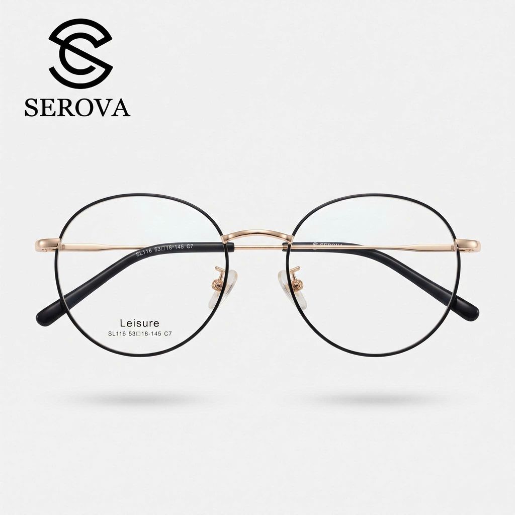 Kính mắt cao cấp hãng SEROVA Leisure SL116 - C7, gọng kính cận