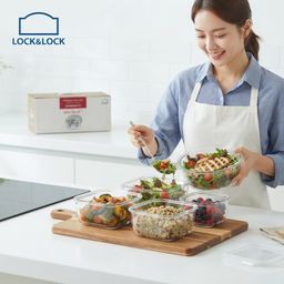 BỘ 4 BÁT THỦY TINH BOROSILICATE LOCK&LOCK – ĐỈNH CAO CHỊU NHIỆT, AN TOÀN CHO S…