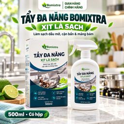 ￼Xịt Tẩy Đa Năng Bomixtra 500ml (Kèm Hộp) - Tẩy Rửa Dầu Mỡ Nhà Bếp, Đồ Inox &…
