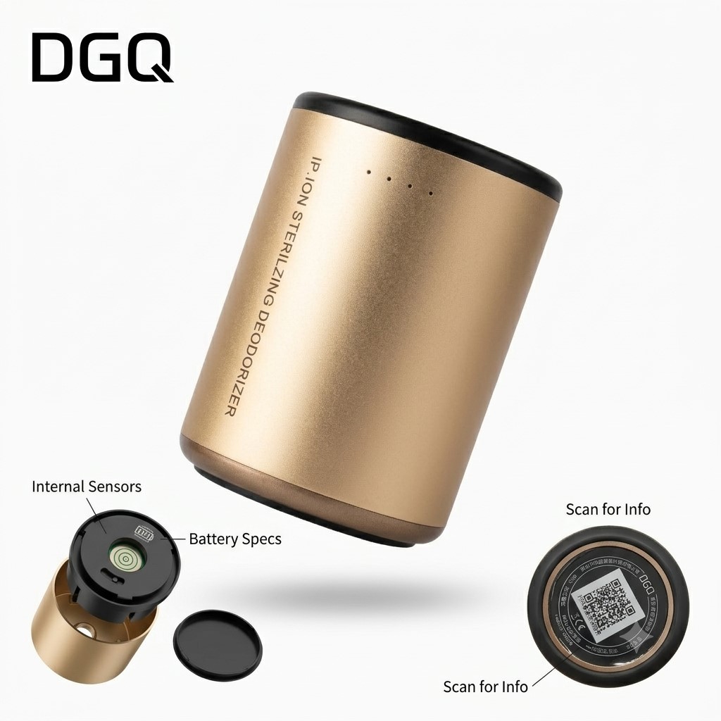 Máy Khử Mùi & Diệt Khuẩn IP ION Thông Minh DGQ D2 (Hộp Ngắn Cho Xe Hơi & Phòng Kín) thực tế Máy Khử Mùi & Diệt Khuẩn IP ION Thông Minh DGQ D2 (Hộp Ngắn Cho Xe Hơi & Phòng Kín) - Góc chụp chi tiết thực tế 5