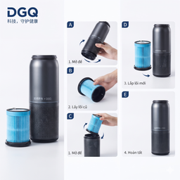 Lõi lọc thay thế của máy khử mùi & tạo ẩm cho xe hơi DGQ - H1