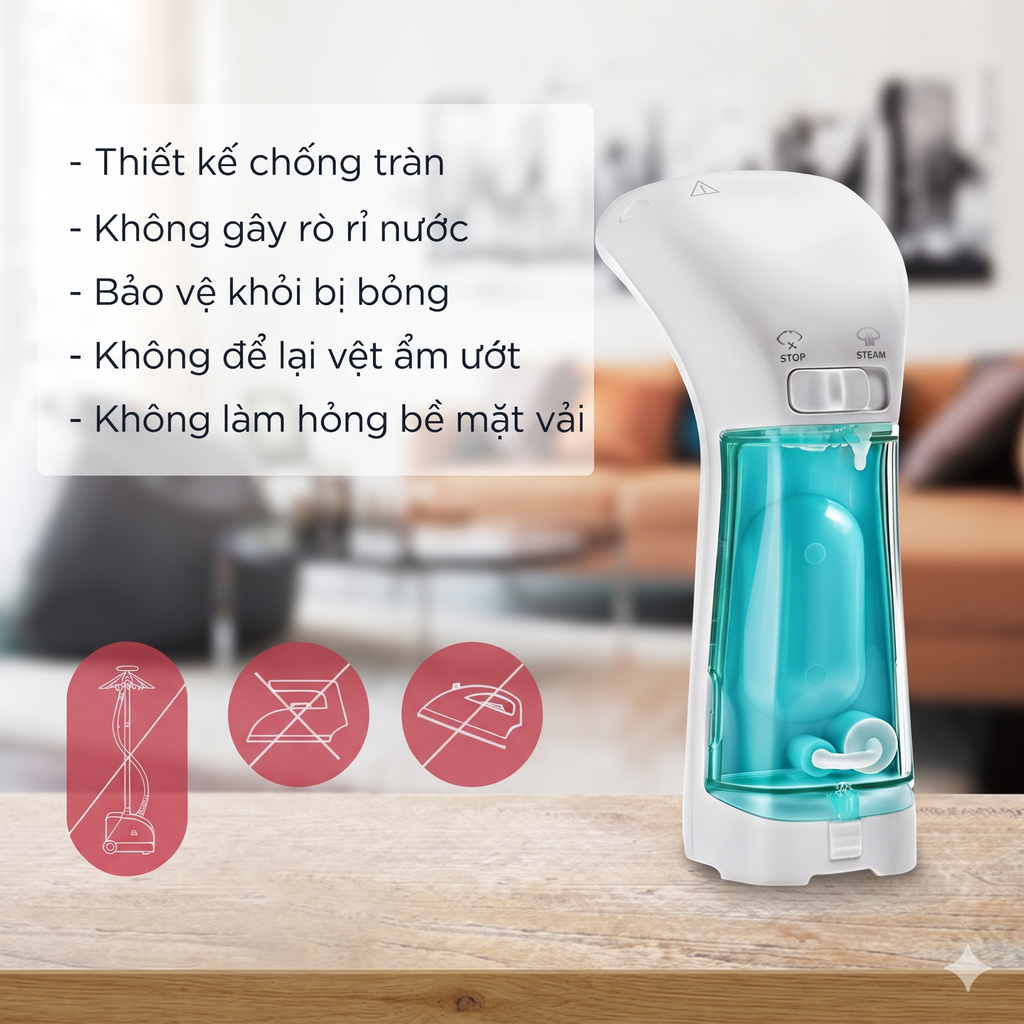 Bàn Là Hơi Nước Cầm Tay Mini Bizond STMR-010116 Nhỏ Gọn Du Lịch thực tế Bàn Là Hơi Nước Cầm Tay Mini Bizond STMR-010116 Nhỏ Gọn Du Lịch - Góc chụp chi tiết thực tế 6
