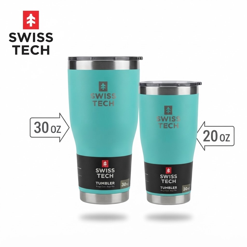 Tính năng Ly Cốc Giữ Nhiệt SWISS TECH Tumbler 20oz (~591ml) Thép Không Gỉ 18/8 Cao Cấp Chi tiết tính năng nổi bật và chất liệu bền bỉ của Ly Cốc Giữ Nhiệt SWISS TECH Tumbler 20oz (~591ml) Thép Không Gỉ 18/8 Cao Cấp