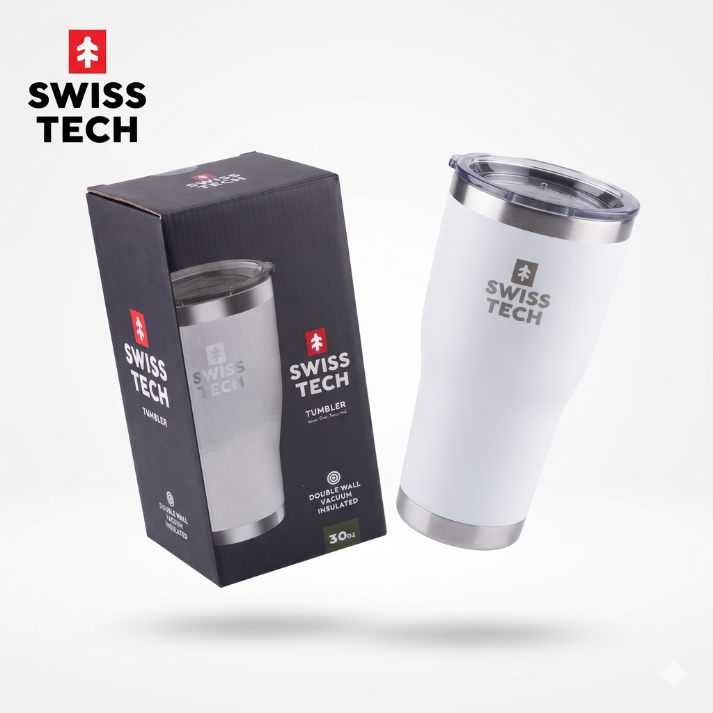 Ly Cốc Giữ Nhiệt SWISS TECH Tumbler 30oz (~887ml) Thép Không Gỉ 18/8 Dung Tích Lớn thực tế Ly Cốc Giữ Nhiệt SWISS TECH Tumbler 30oz (~887ml) Thép Không Gỉ 18/8 Dung Tích Lớn - Góc chụp chi tiết thực tế 4