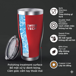 Ly / Cốc giữ nhiệt SWISS TECH TUMBLER 30oz (~887ml)