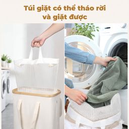 Túi đựng đồ giặt YAMAGA HOME (Laundry basket) - 52L ( hàng Amazon Mỹ )