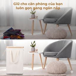 Túi đựng đồ giặt YAMAGA HOME (Laundry basket) - 52L ( hàng Amazon Mỹ )