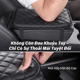 Tấm đệm dành cho bệ tì tay bằng da cao cấp cho xe hơi JOYTUTUS - hàng Amazon Mỹ