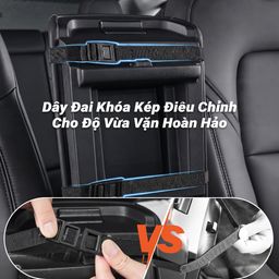 Tấm đệm dành cho bệ tì tay bằng da cao cấp cho xe hơi JOYTUTUS - hàng Amazon Mỹ