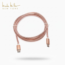 Combo Củ sạc + 2 dây cáp có MFI hãng Nicole Miller New York, sạc 2 cổng + cáp…