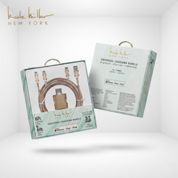 Combo Củ sạc + 2 dây cáp có MFI hãng Nicole Miller New York, sạc 2 cổng + cáp…