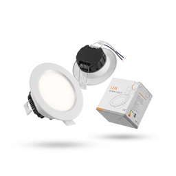 Hộp 2 chiếc Đèn LED Downlight âm trần 7W 3 chế độ (Đèn Mắt Trâu) size 75mm