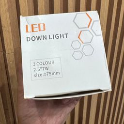 Hộp 2 chiếc Đèn LED Downlight âm trần 7W 3 chế độ (Đèn Mắt Trâu) size 75mm