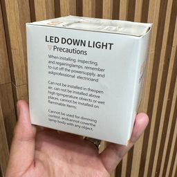 Hộp 2 chiếc Đèn LED Downlight âm trần 7W 3 chế độ (Đèn Mắt Trâu) size 75mm
