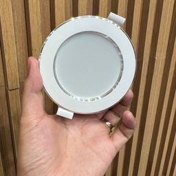 Hộp 2 chiếc Đèn LED Downlight âm trần 7W 3 chế độ (Đèn Mắt Trâu) size 75mm