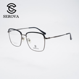 Kính mắt Titanium cao cấp hãng SEROVA SC116, gọng kính cận, chất liệu Titan si…