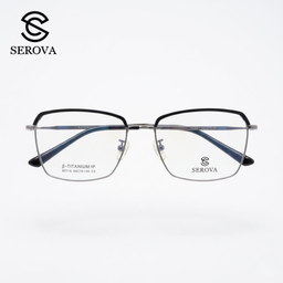 Kính mắt Titanium cao cấp hãng SEROVA SC116, gọng kính cận, chất liệu Titan si…