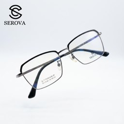 Kính mắt Titanium cao cấp hãng SEROVA SC116, gọng kính cận, chất liệu Titan si…