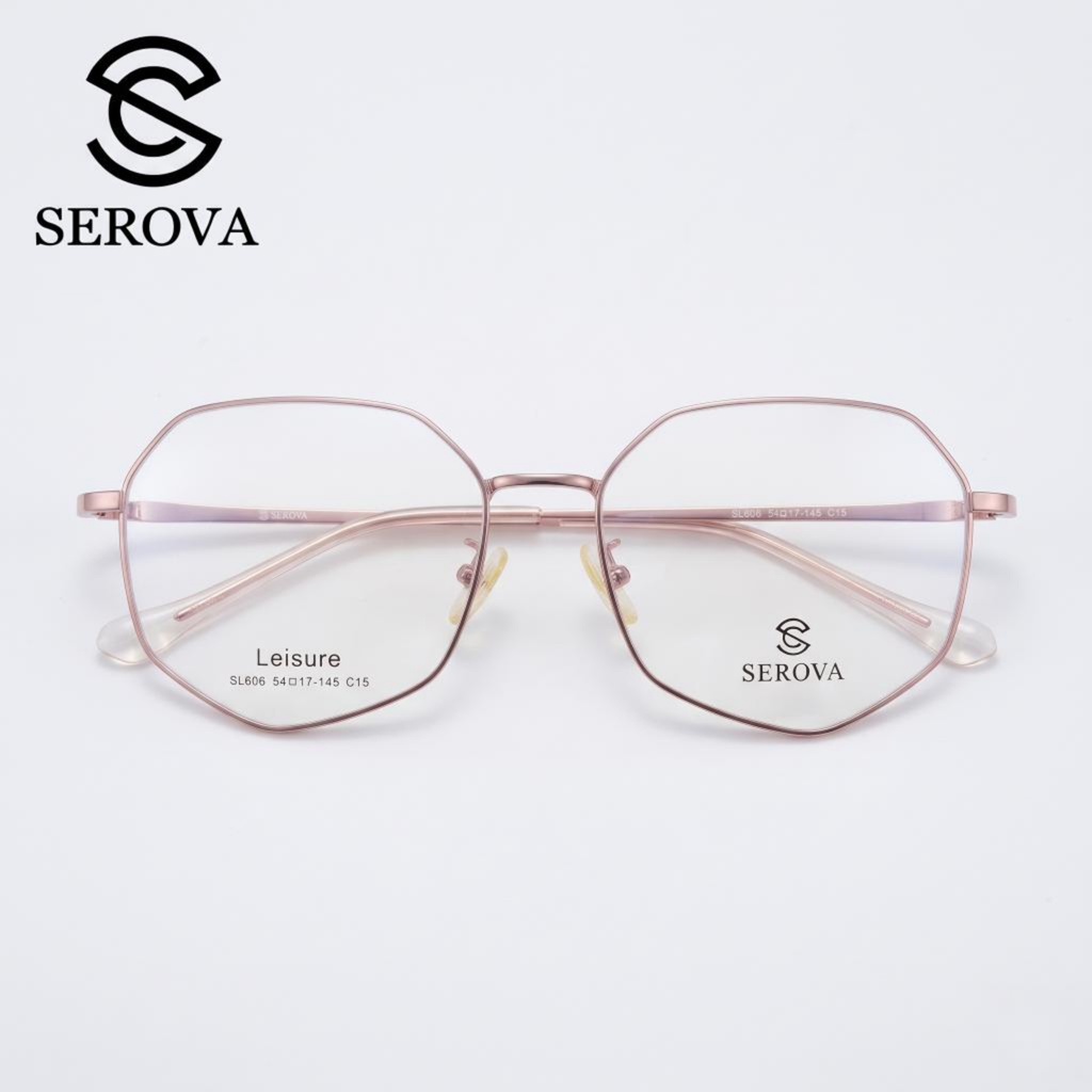 Kính mắt cao cấp hãng SEROVA Leisure SL606 - C15, gọng kính cận