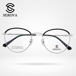 Kính mắt Titanium cao cấp hãng SEROVA SC122 - C36, gọng kính cận, chất liệu Ti…