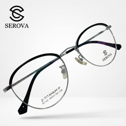 Kính mắt Titanium cao cấp hãng SEROVA SC122 - C36, gọng kính cận, chất liệu Ti…