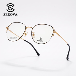 Kính mắt Titanium cao cấp hãng SEROVA SP285 - C07, gọng kính cận, chất liệu Ti…