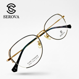 Kính mắt Titanium cao cấp hãng SEROVA SP285 - C07, gọng kính cận, chất liệu Ti…