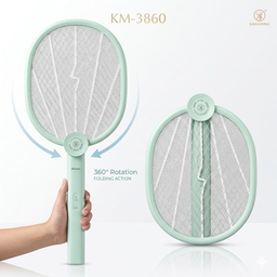 Vợt muỗi KM-3860 hãng KANGMING - thiết kế xoay