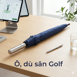 Ô dù sân Golf cán dài che mưa nắng, chống lật cao cấp (bản 2025)